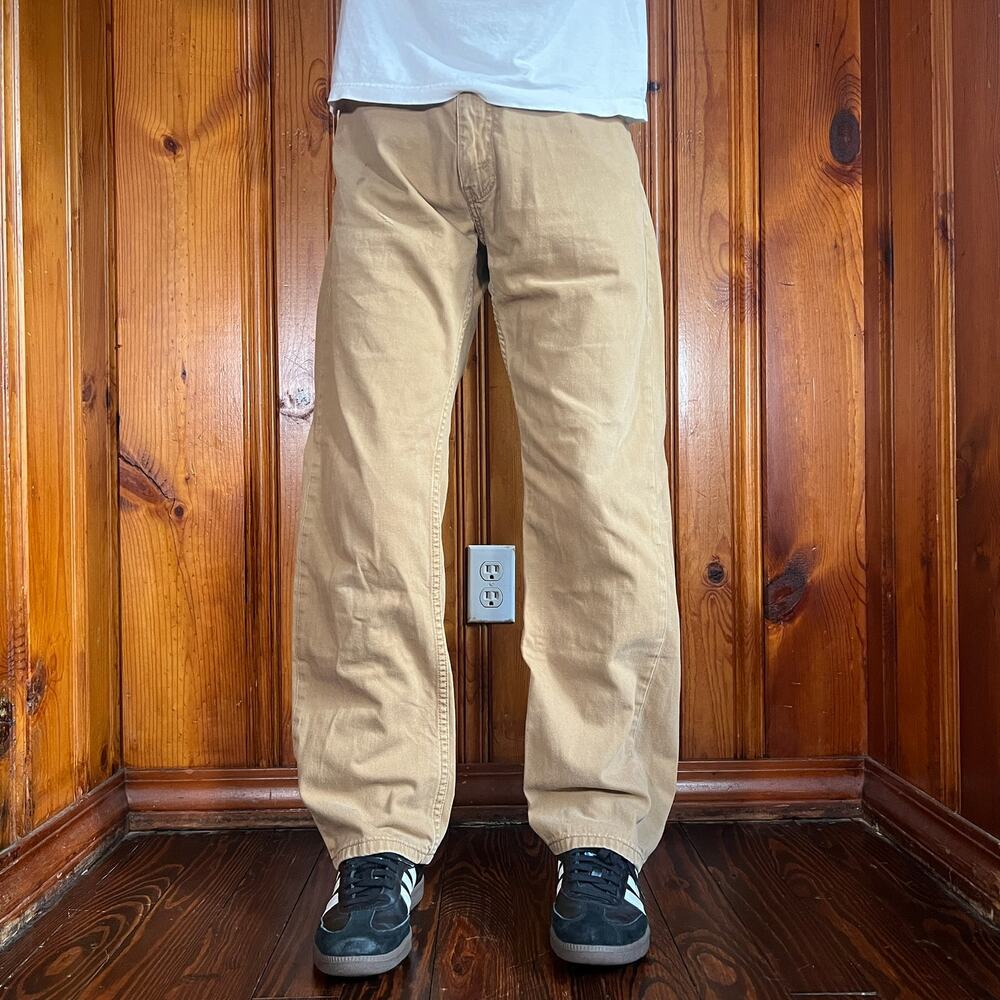 Levi's 36x30 Workwear 505 Pants Beige Straight